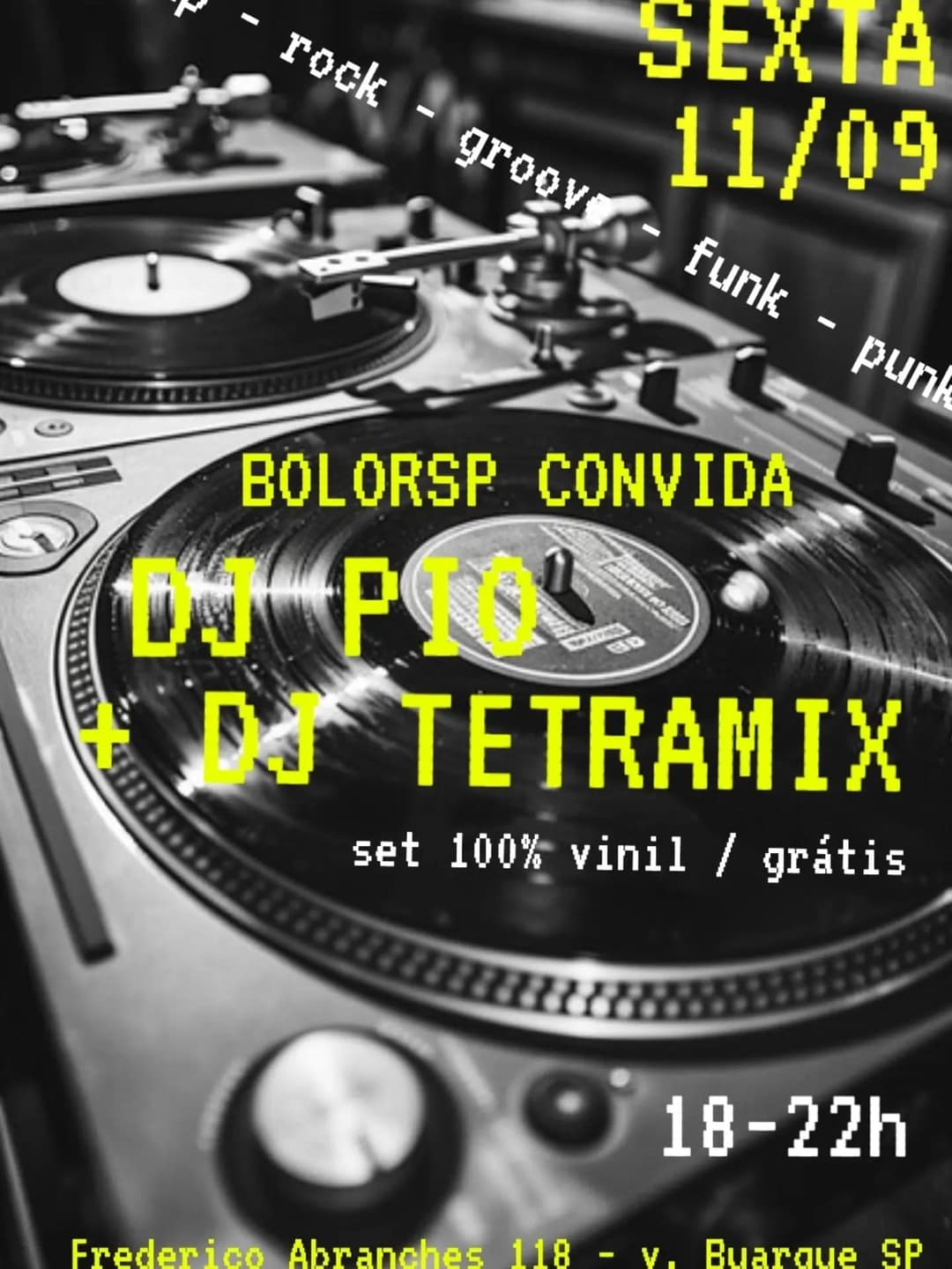 Flyer de Djs PIO e DJ TETRAMIX