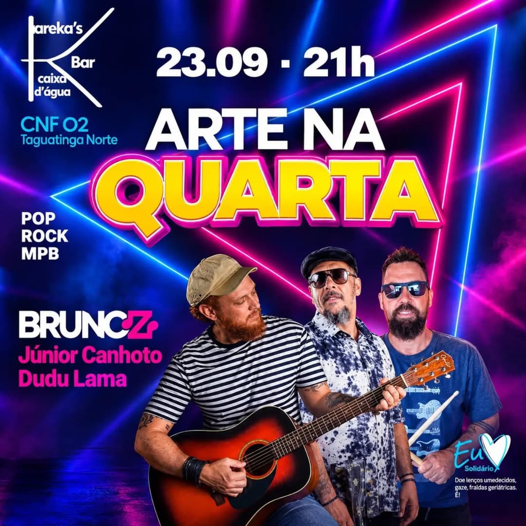 Flyer de Bruno Z, Jr. Canhoto e Dudu Lama