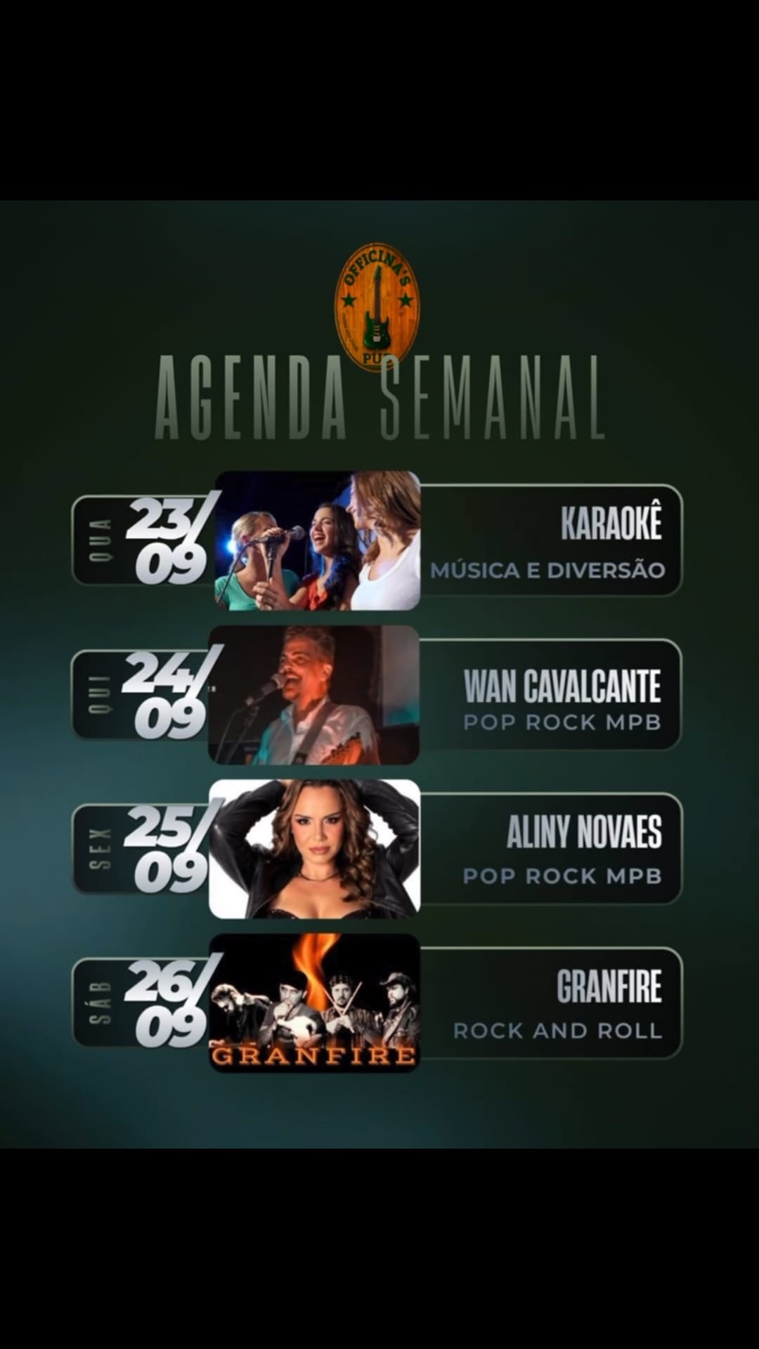 Flyer de Aliny Novaes