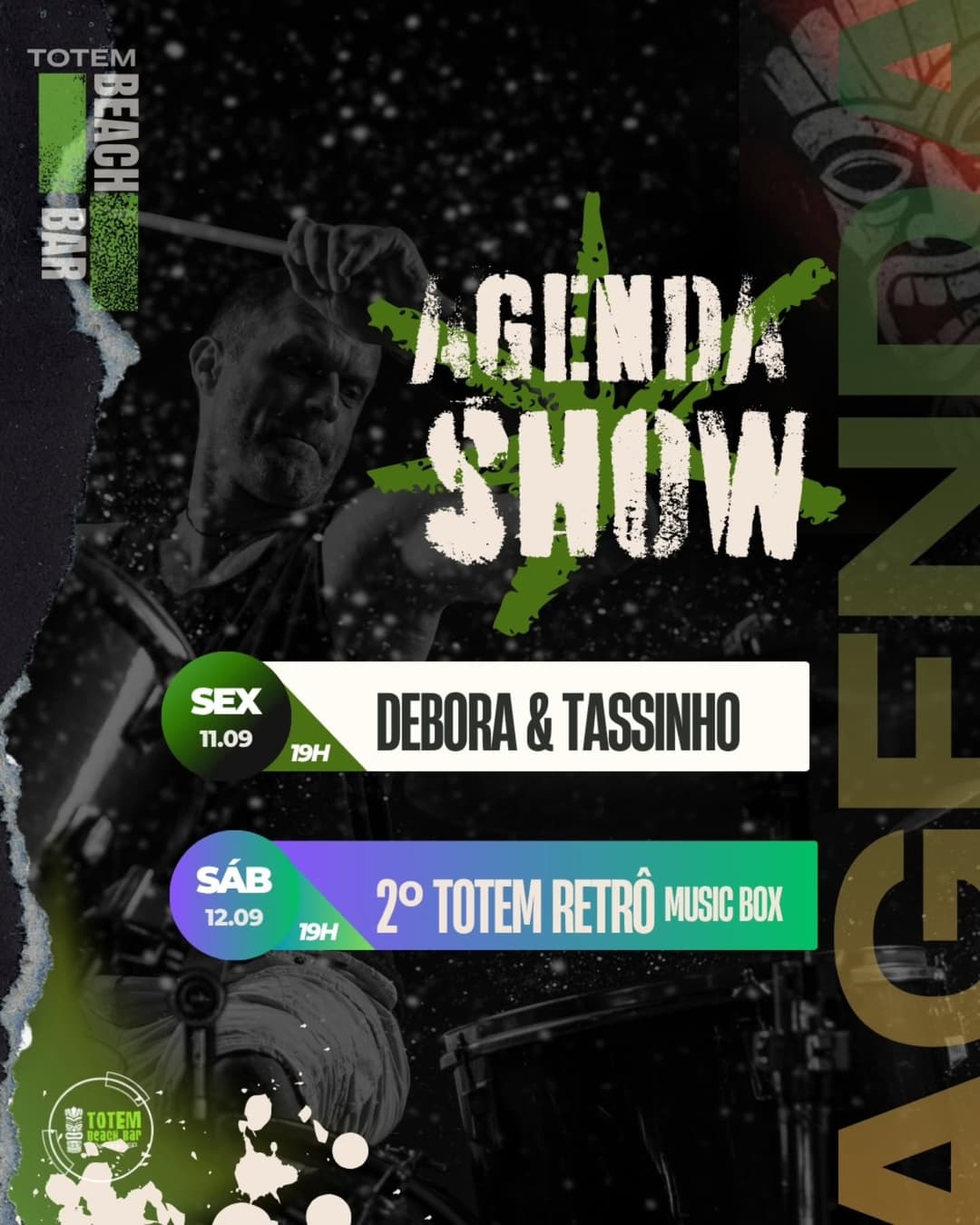 Flyer de Debora e Tassinho