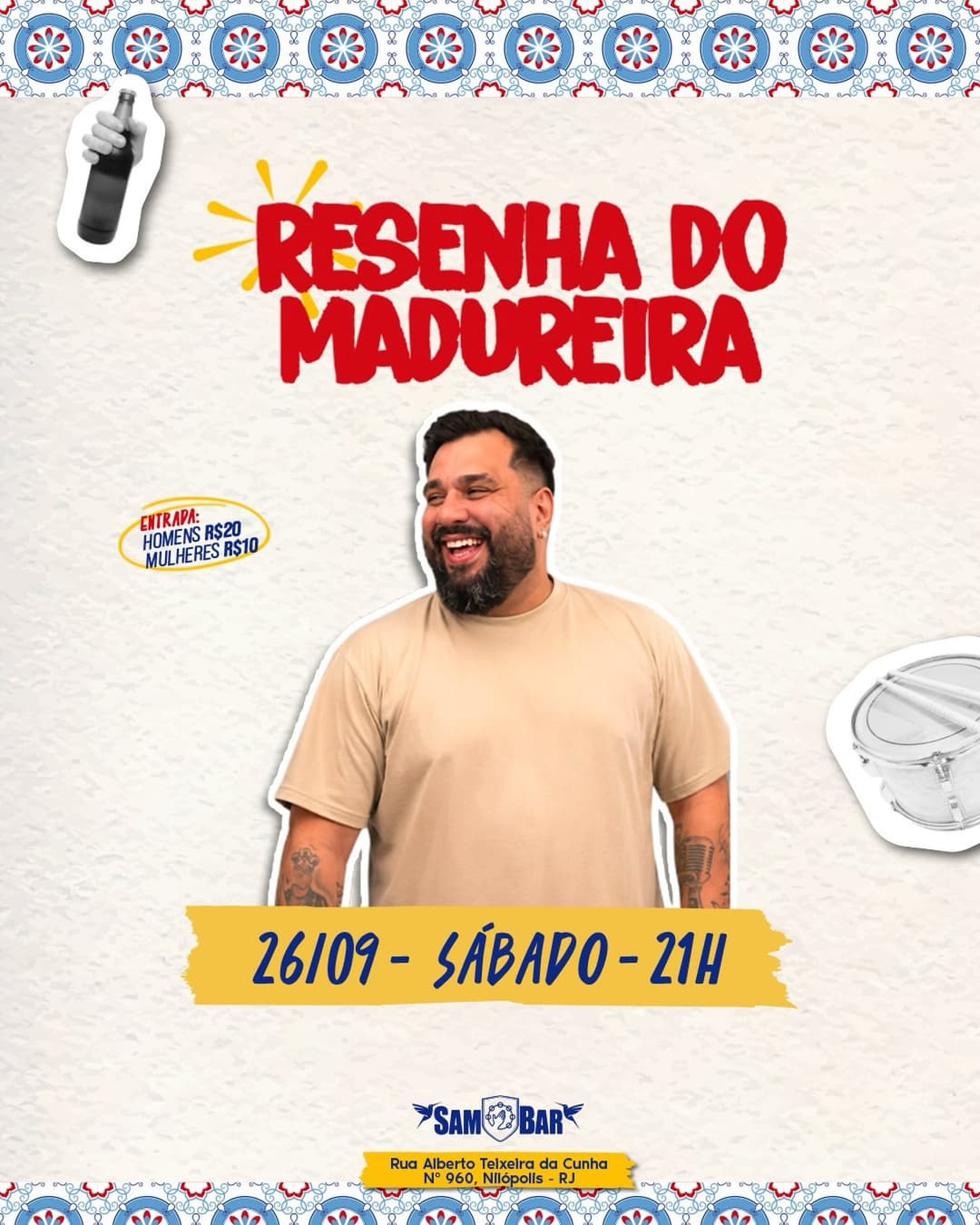 Flyer de Resenha do Madureira