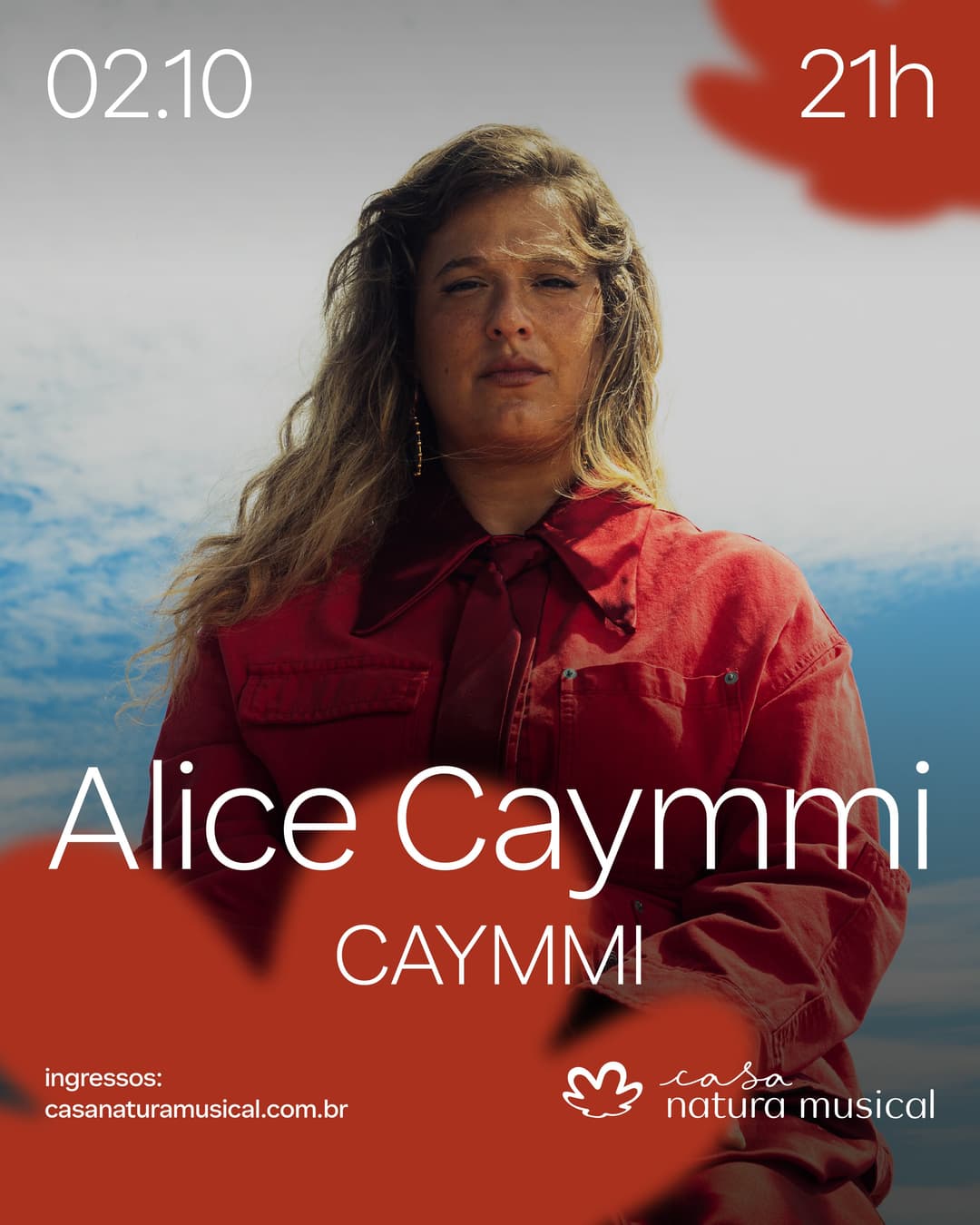 Flyer de Alice Caymmi