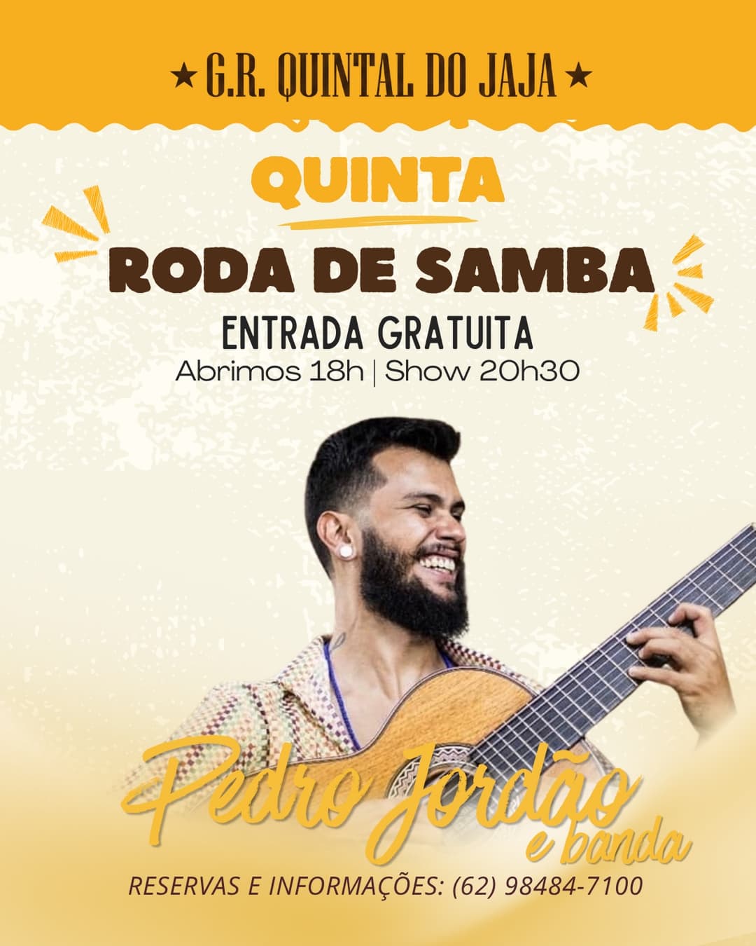 Flyer de Pedro Jordão
