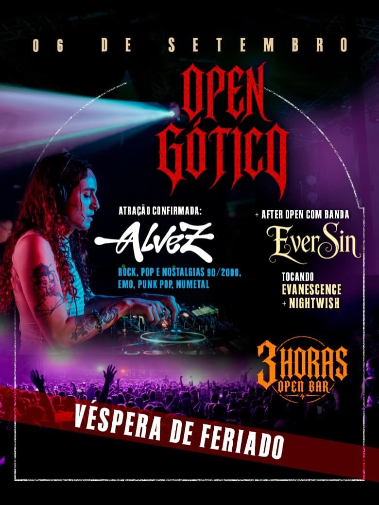 Flyer de Dj Alvez e Eversin