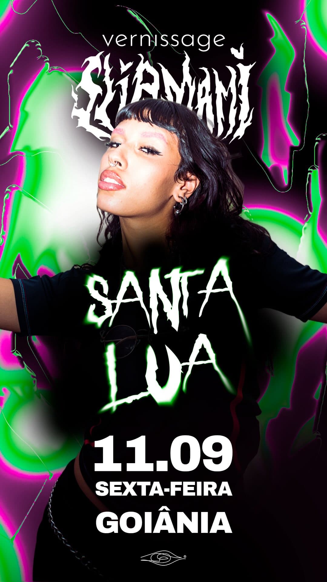 Flyer de Santa Lua e Slipmami