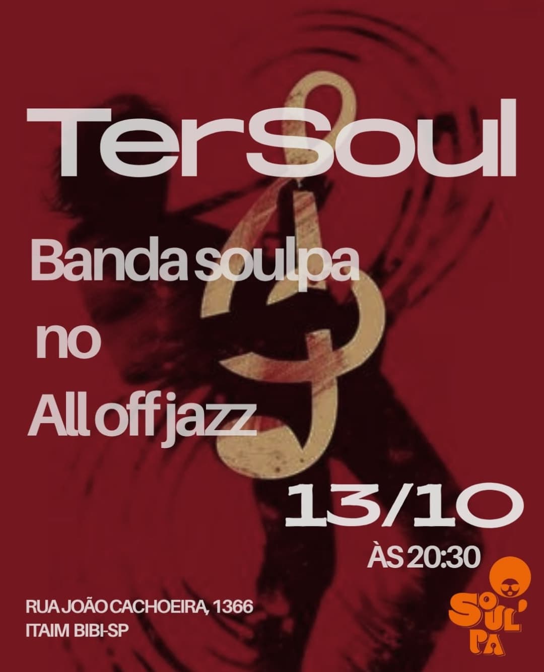 Flyer de Banda Soulpa e Banda Drock