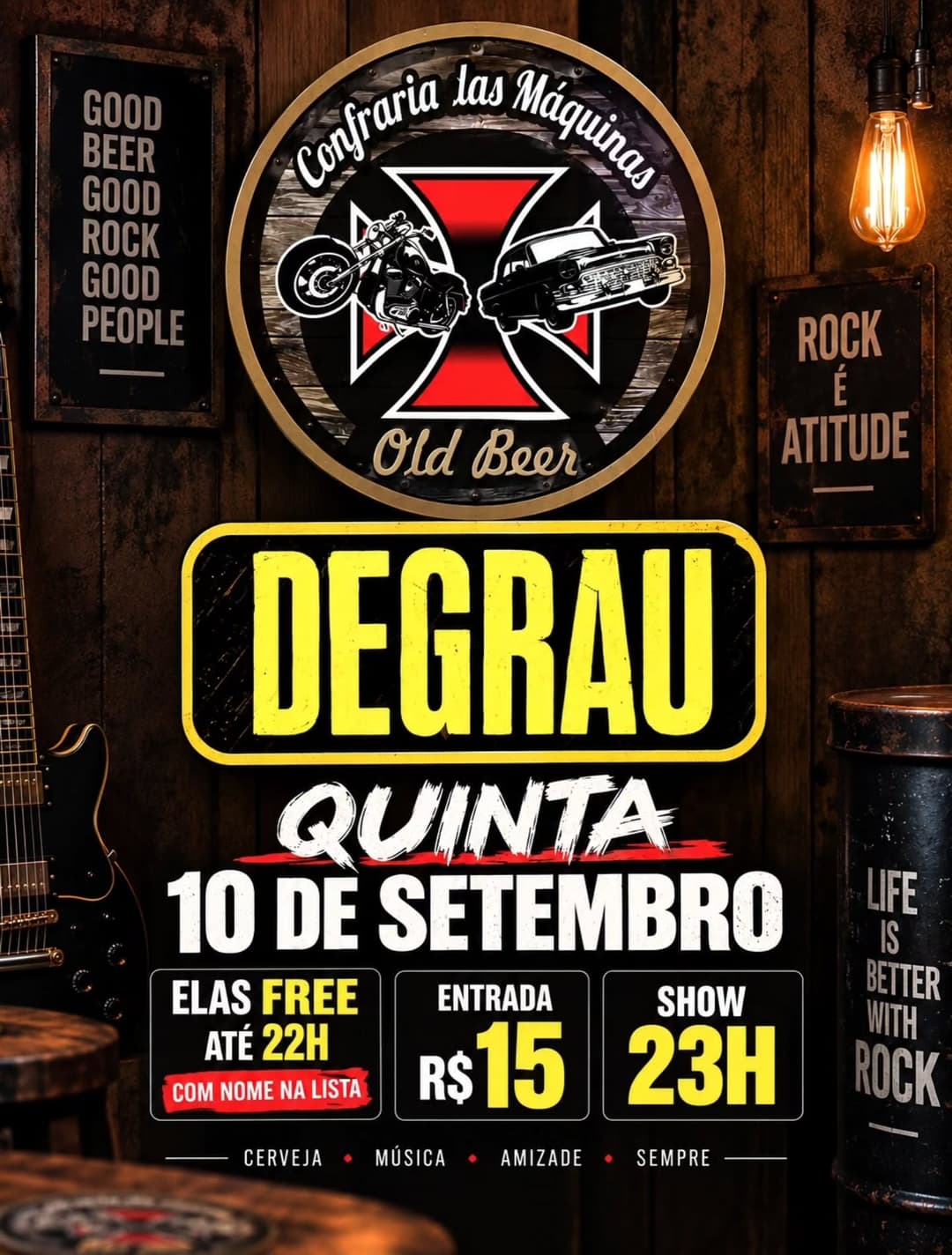 Flyer de Banda Degrau