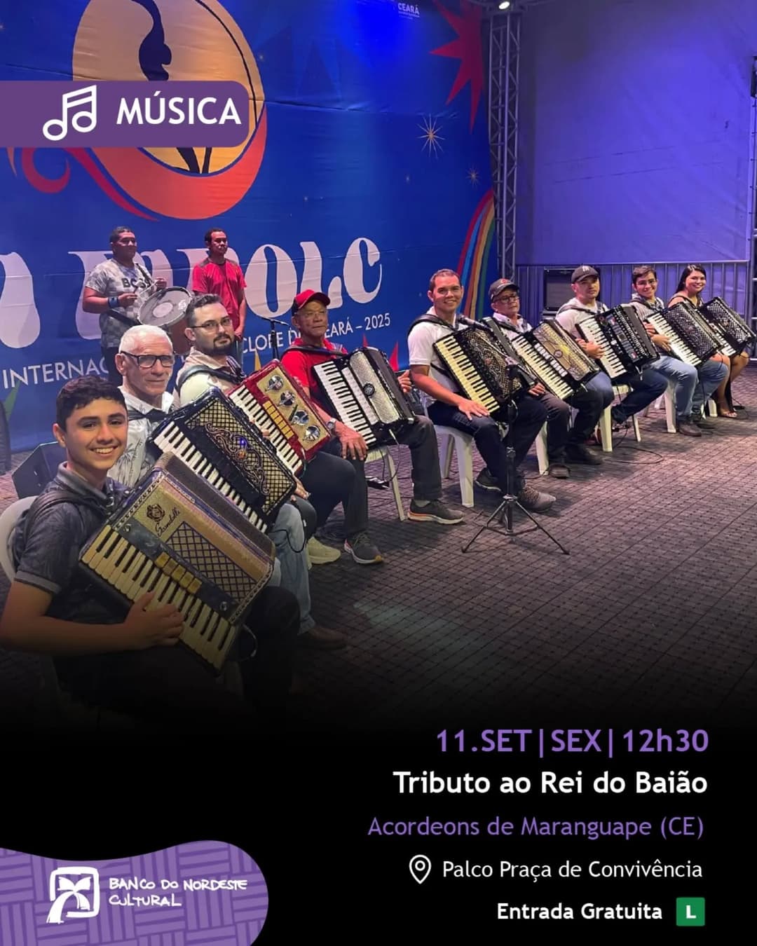 Flyer de Acordeons de Maranguape