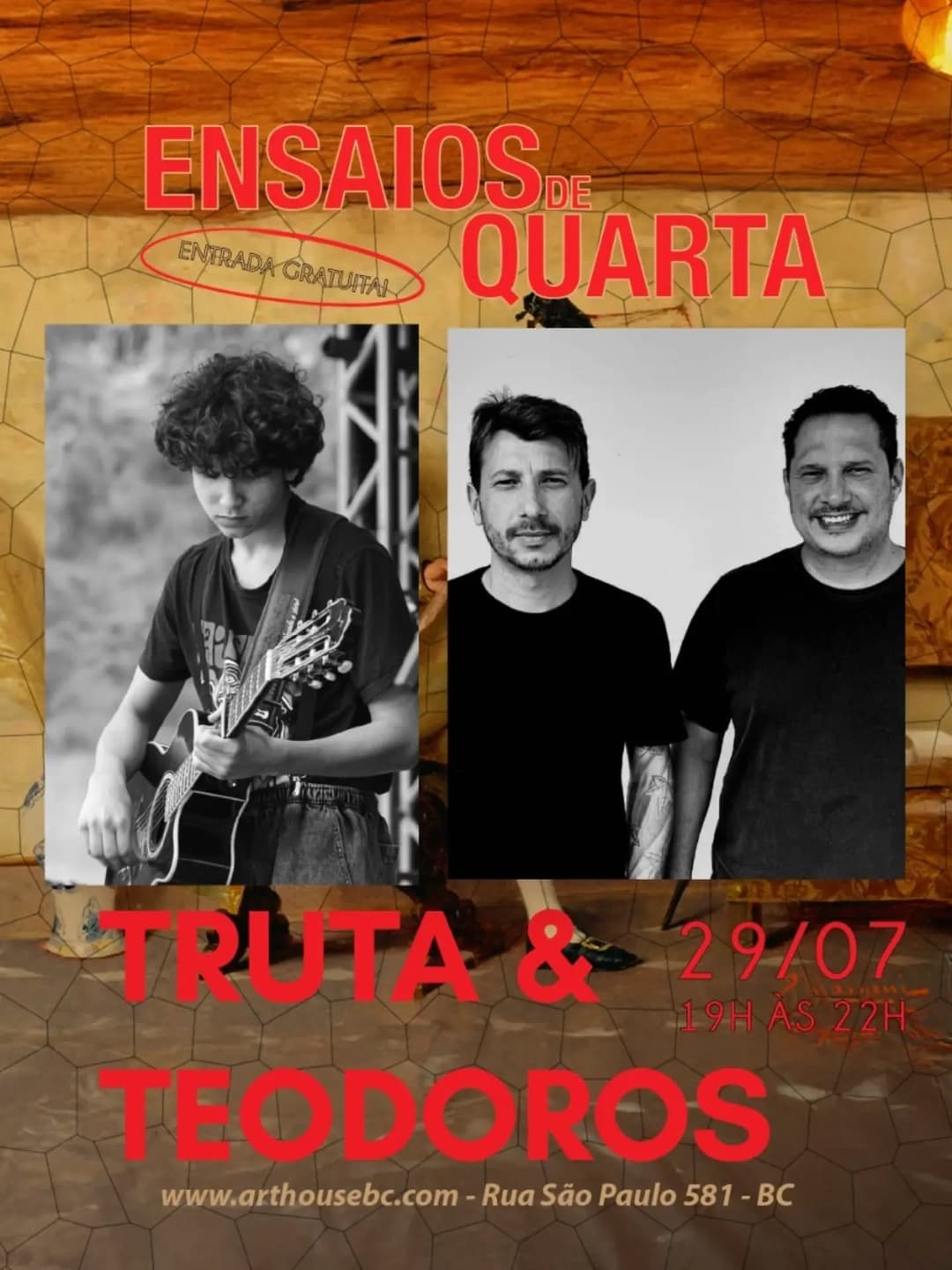 Flyer de Truta e Teodoros
