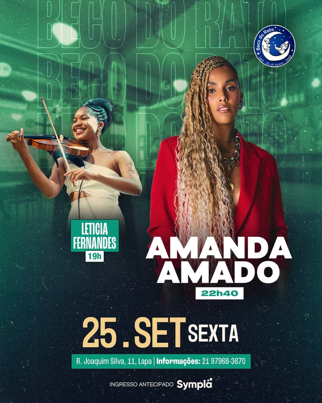 Flyer de Leticia Fernandes e Amanda Made