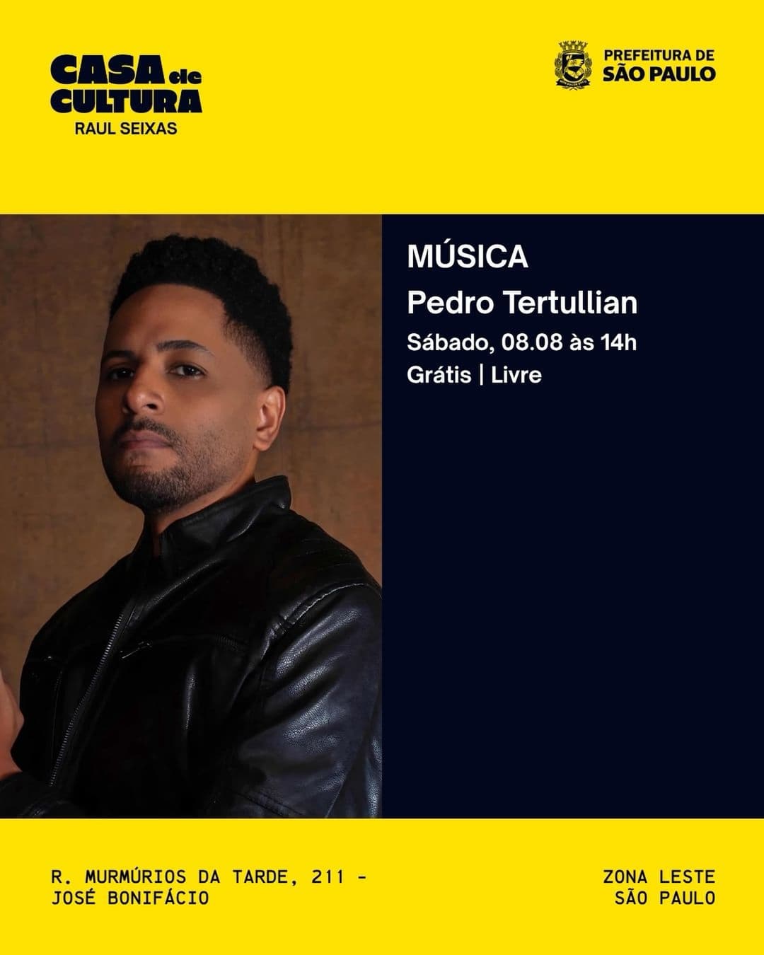 Flyer de Pedro Tertullian