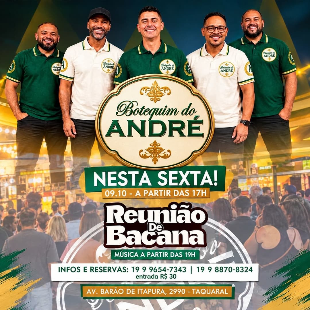 Flyer de Reunião de Bacana