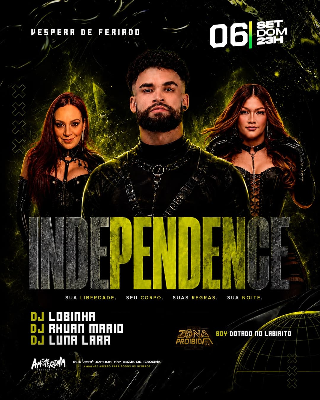 Flyer de DJ Lobinha, DJ Rhuan Mário e mais 2 artistas