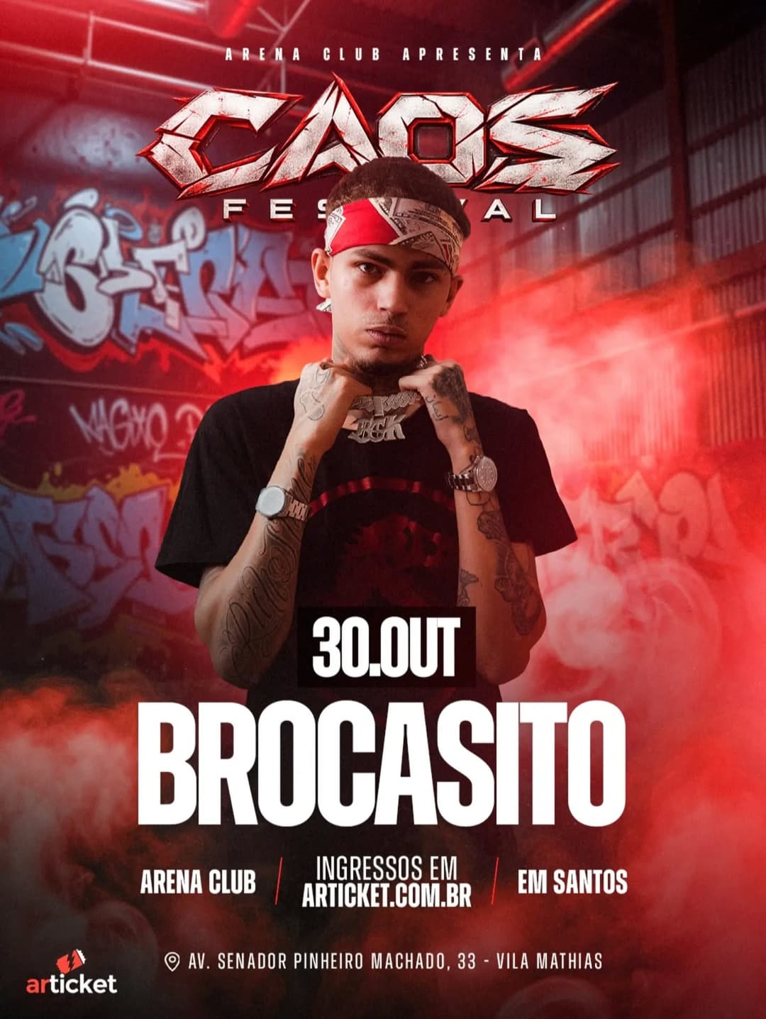 Flyer de Sidoka e Brocasito
