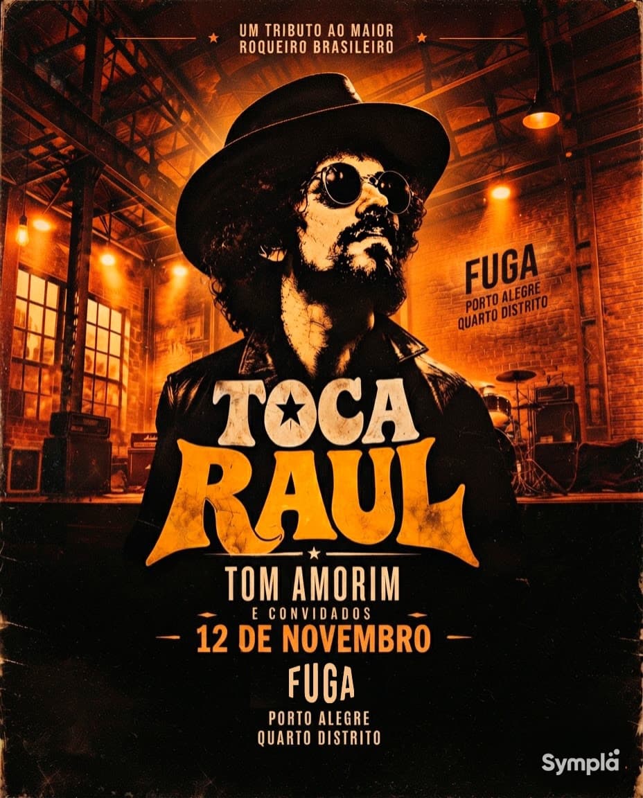 Flyer de Raulzito Amorim e os Feras