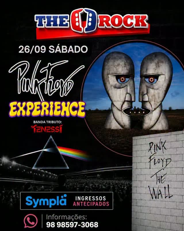 Flyer de Tenessí e Pink Floyd Experience