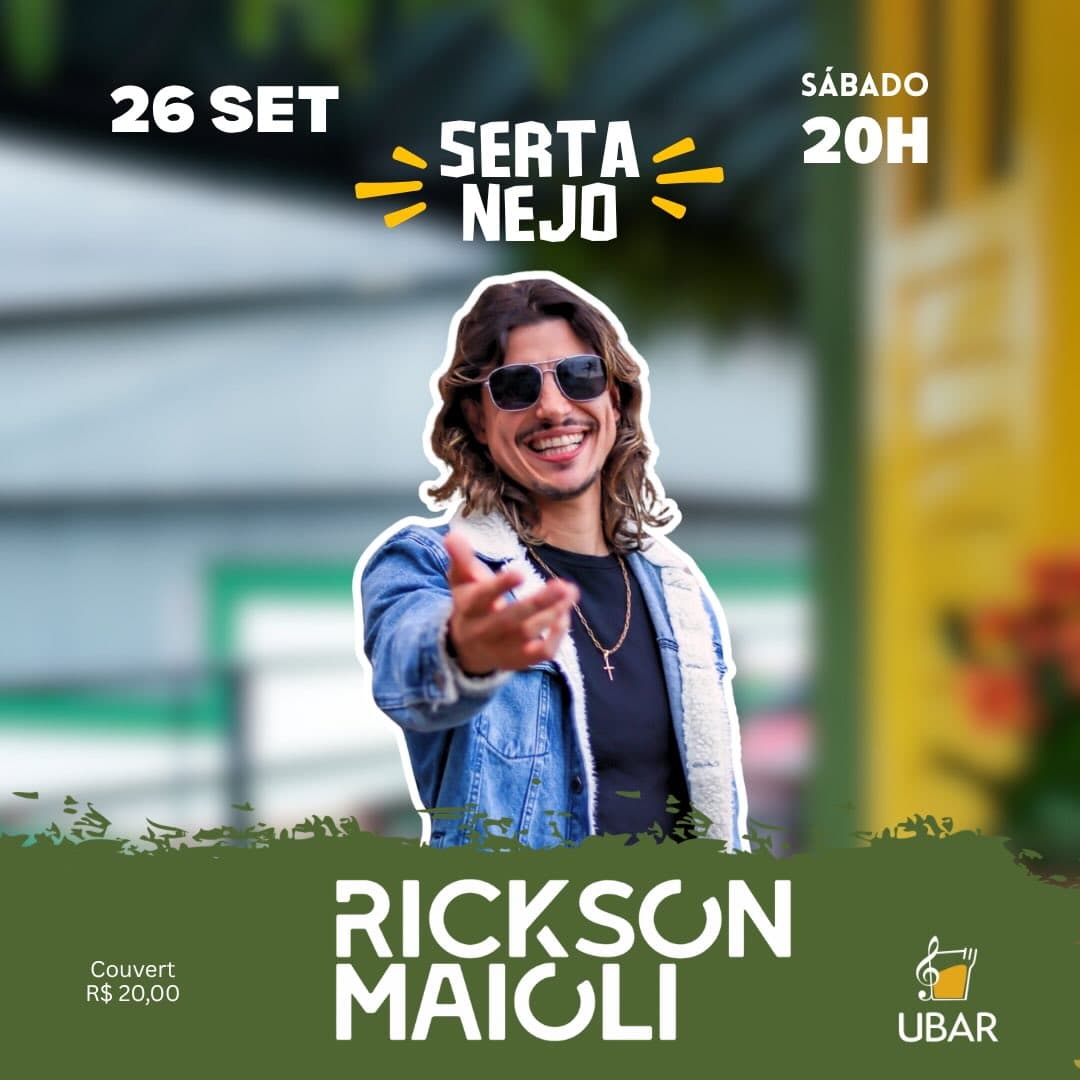 Flyer de Rickson Maioli