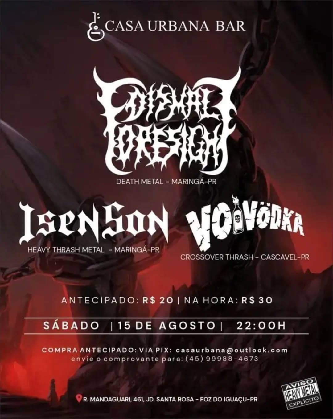 Flyer de Dismal Foresight, Isen Son e Voivödka