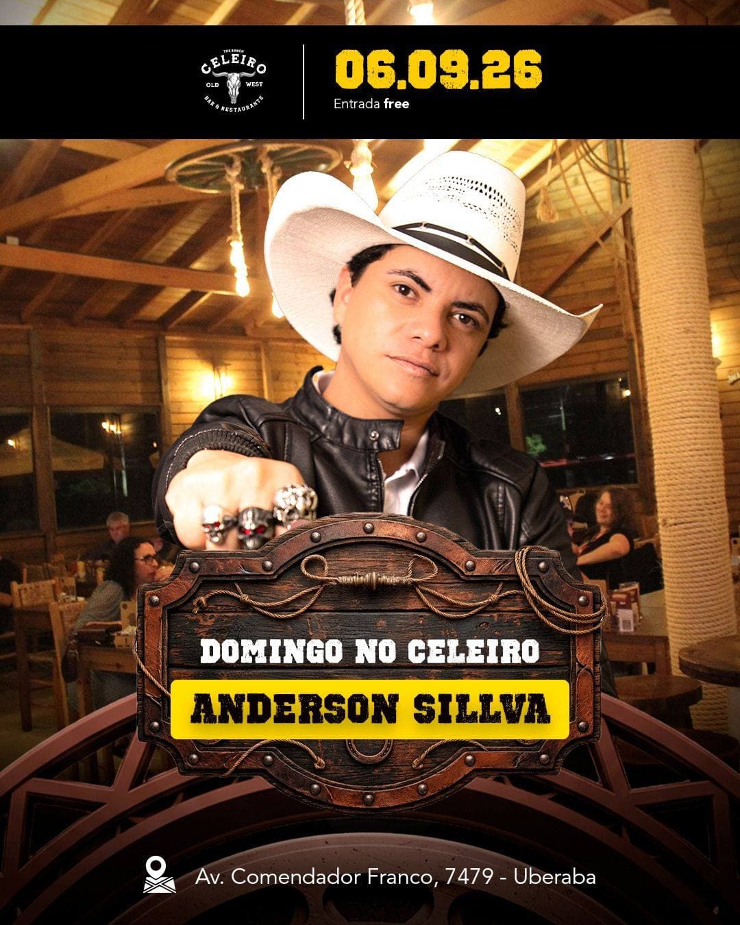 Flyer de Anderson Silva