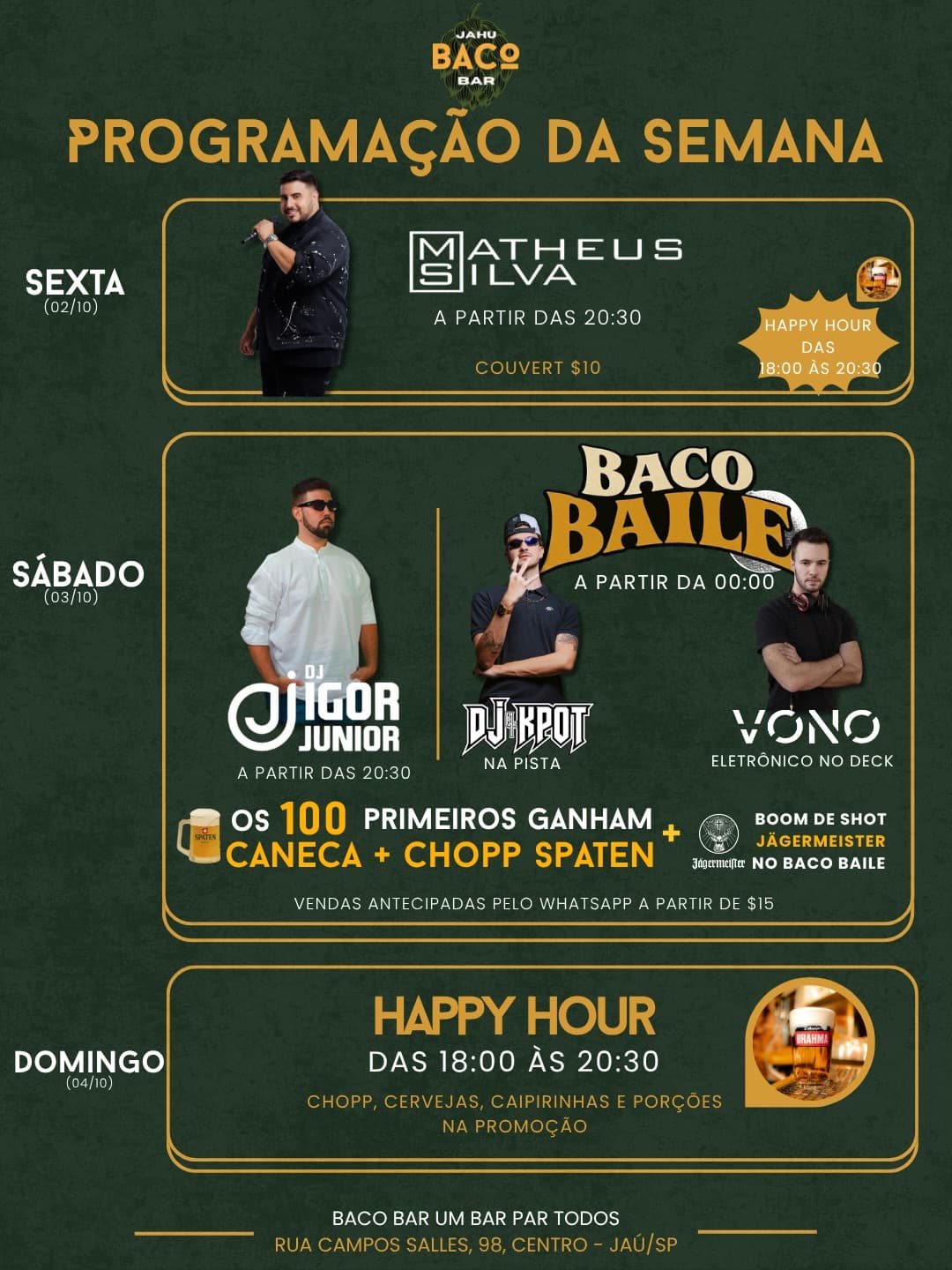 Flyer de Matheus Silva
