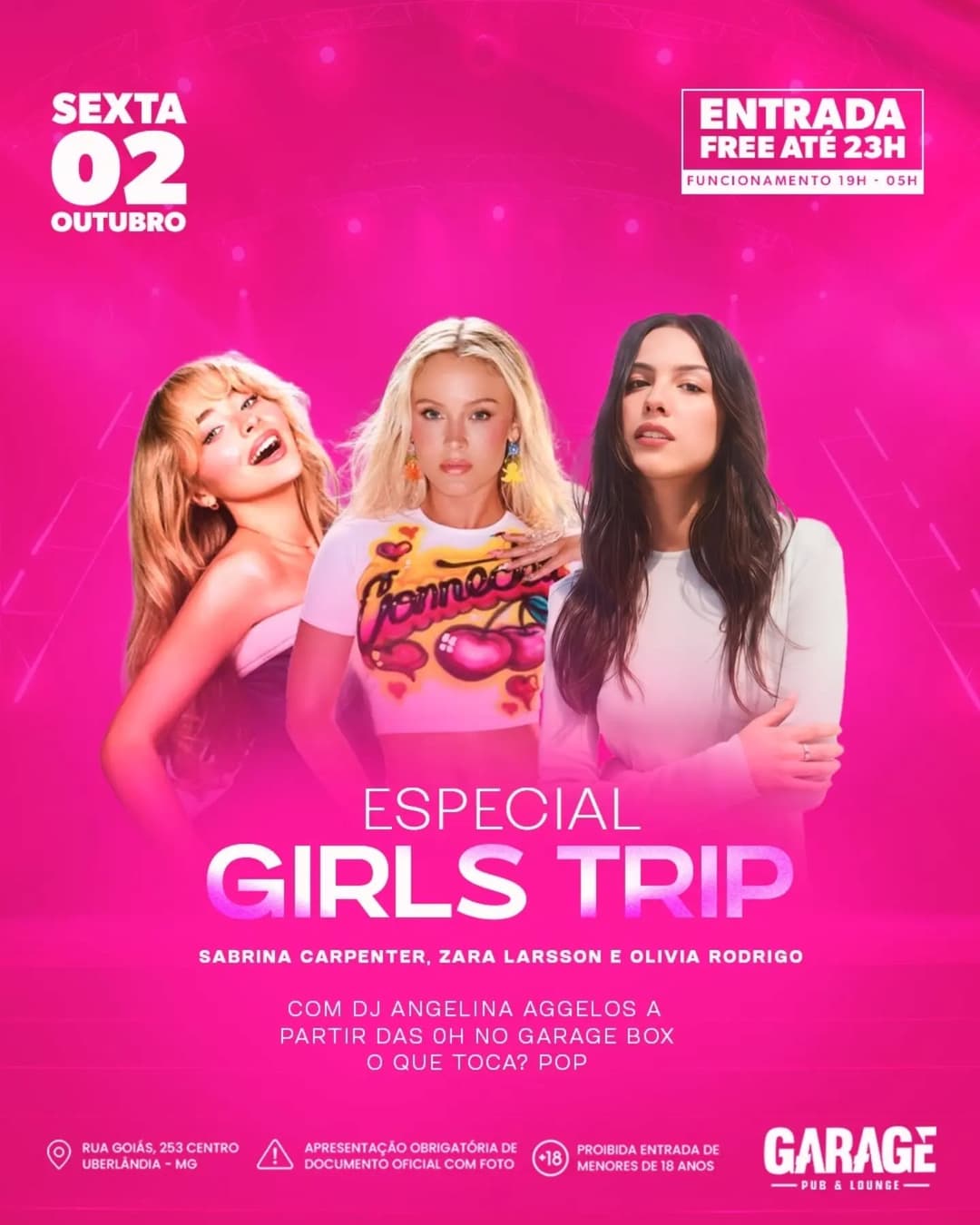 Flyer de DJ Angelina Aggelos