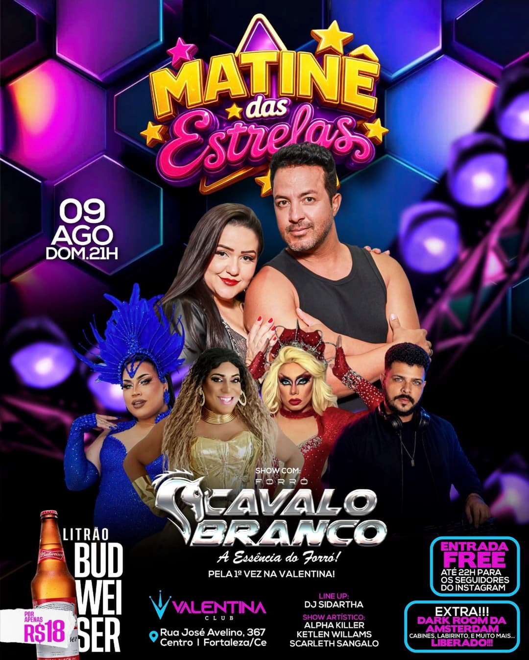 Flyer de Forró Cavalo Branco