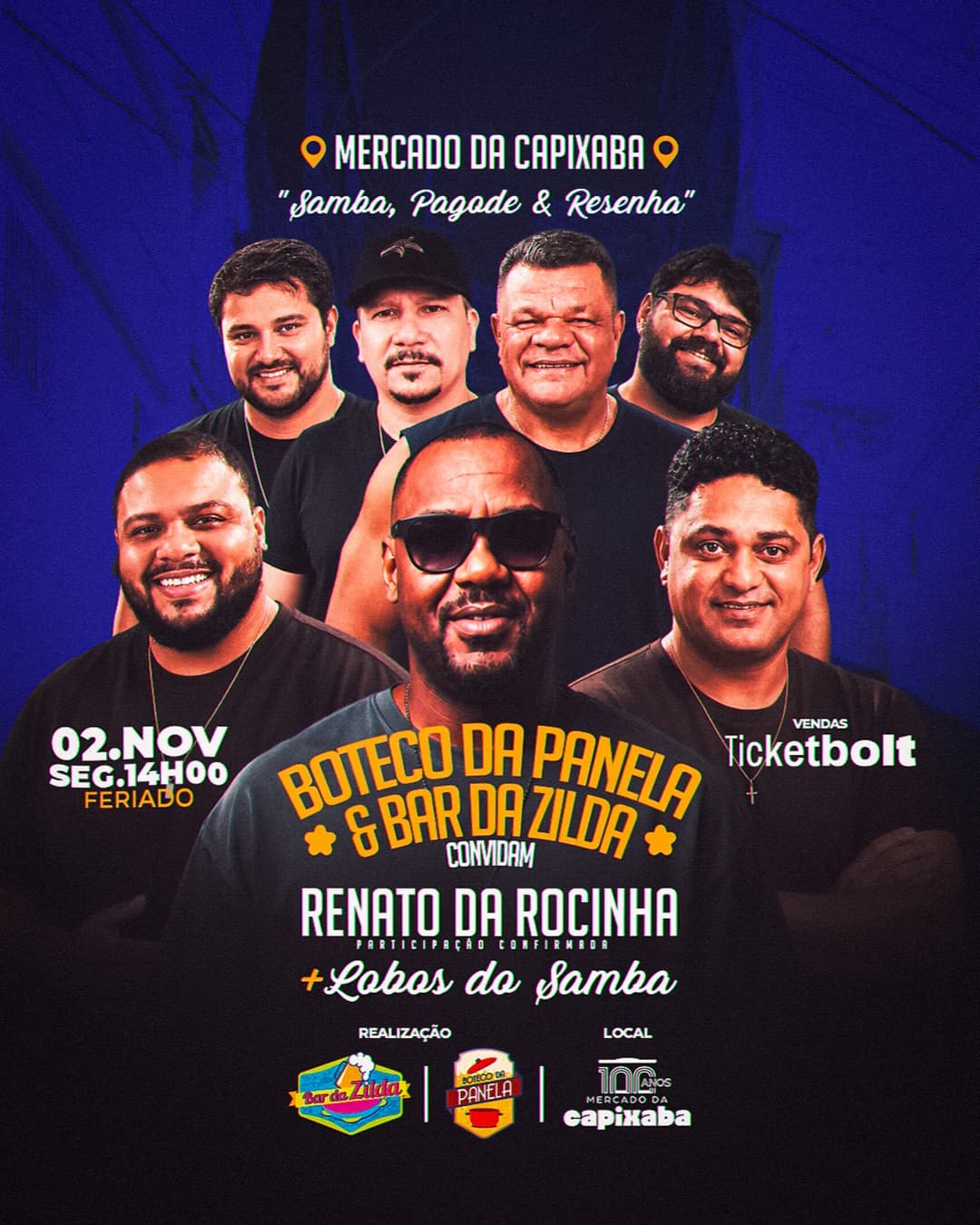 Flyer de Lobos do Samba