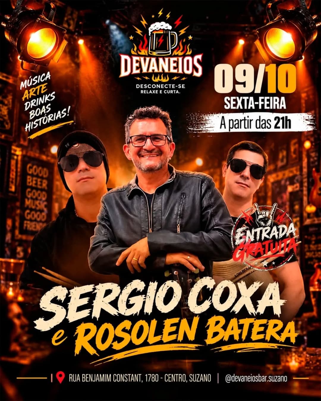 Flyer de Sergio Coxa & Rosolen Batera