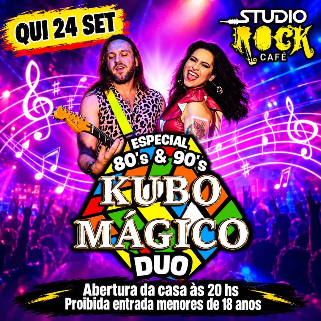 Flyer de Kubo Mágico Duo
