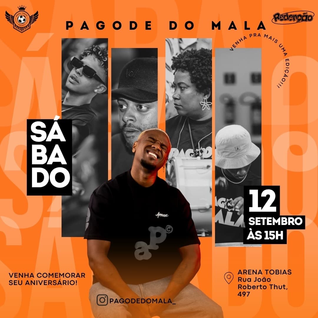 Flyer de Pagode do Mala