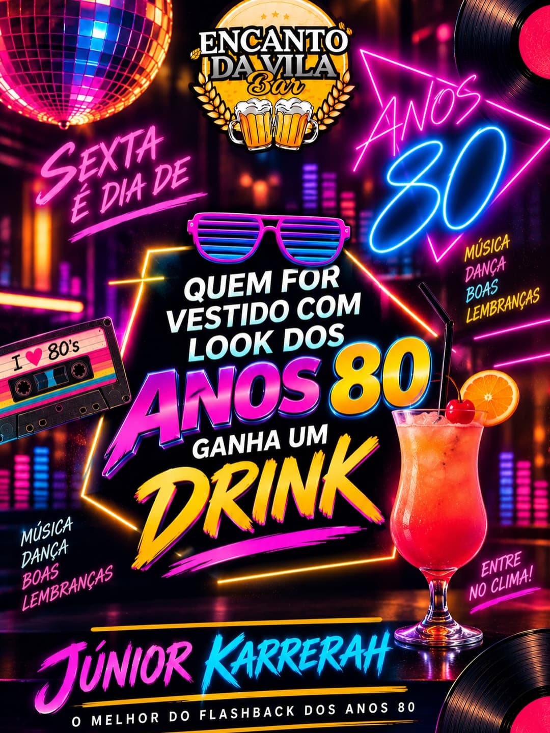 Flyer de Júnior Karrerah