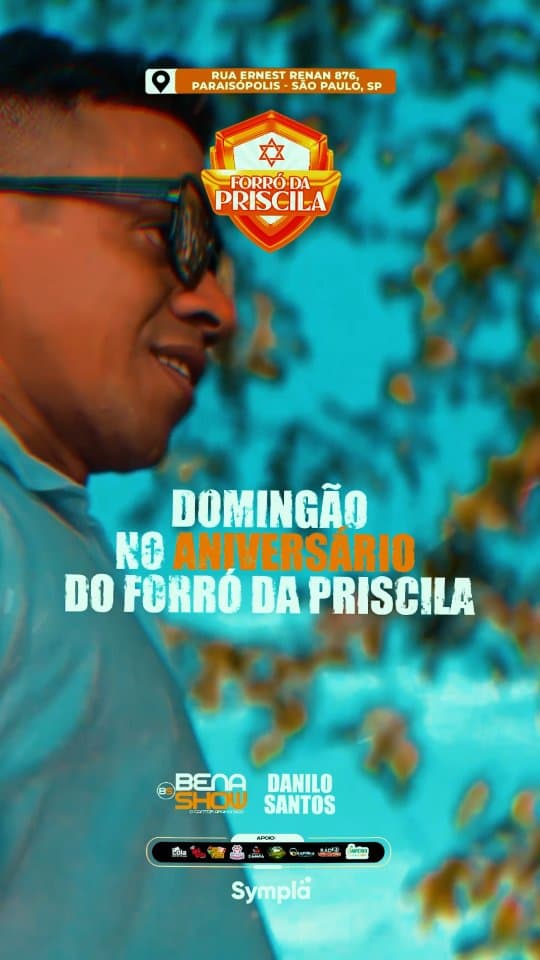Flyer de Rafinha, Jotinha do Forró, Sampa Crew e mais 5 artistas
