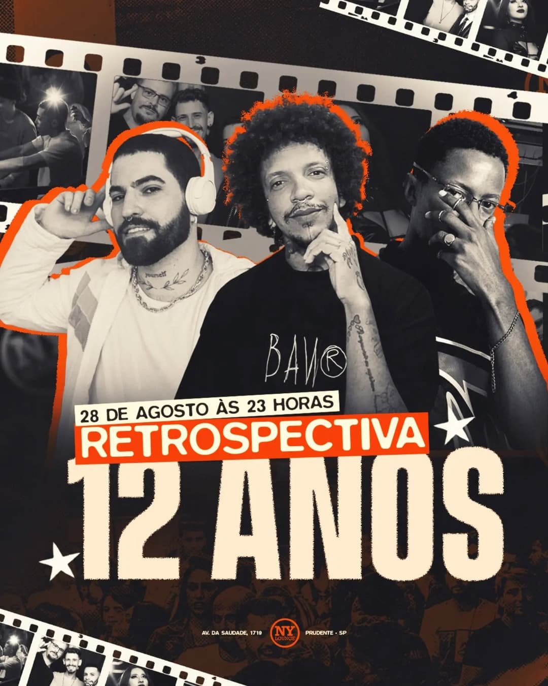 Flyer de Afrodeus, Bledoh e Heey Alt