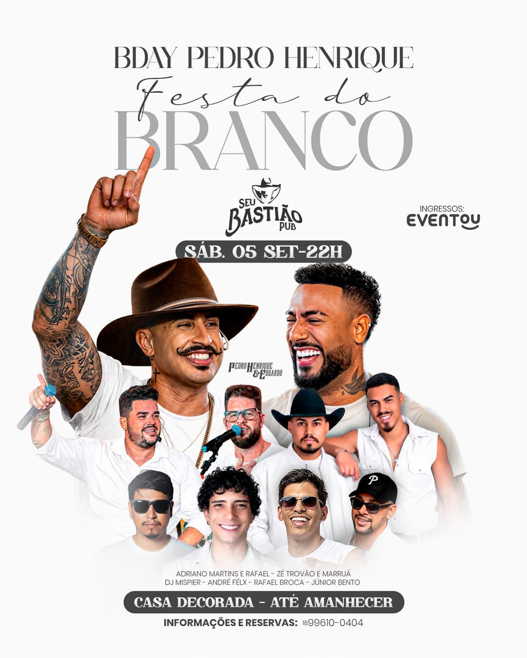 Flyer de Andre Felix, Rafael Broca e mais 5 artistas