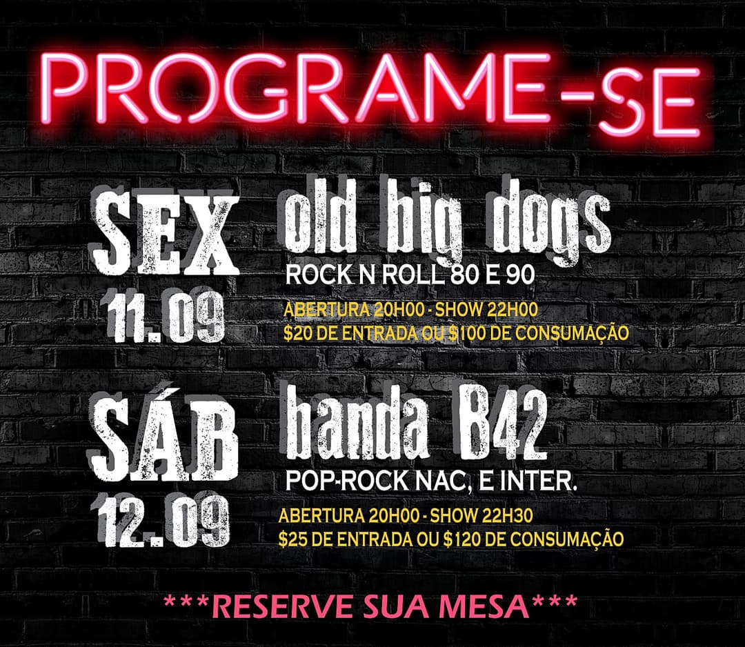 Flyer de Bandab42 e Old Big Dogs Oficial