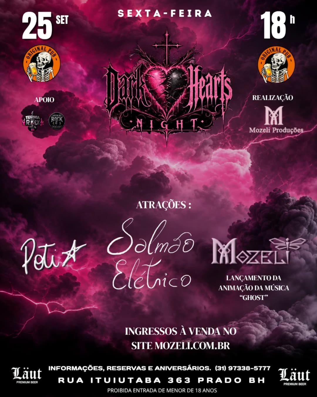 Flyer de Poti, Salmão Elétrico e Mozeli