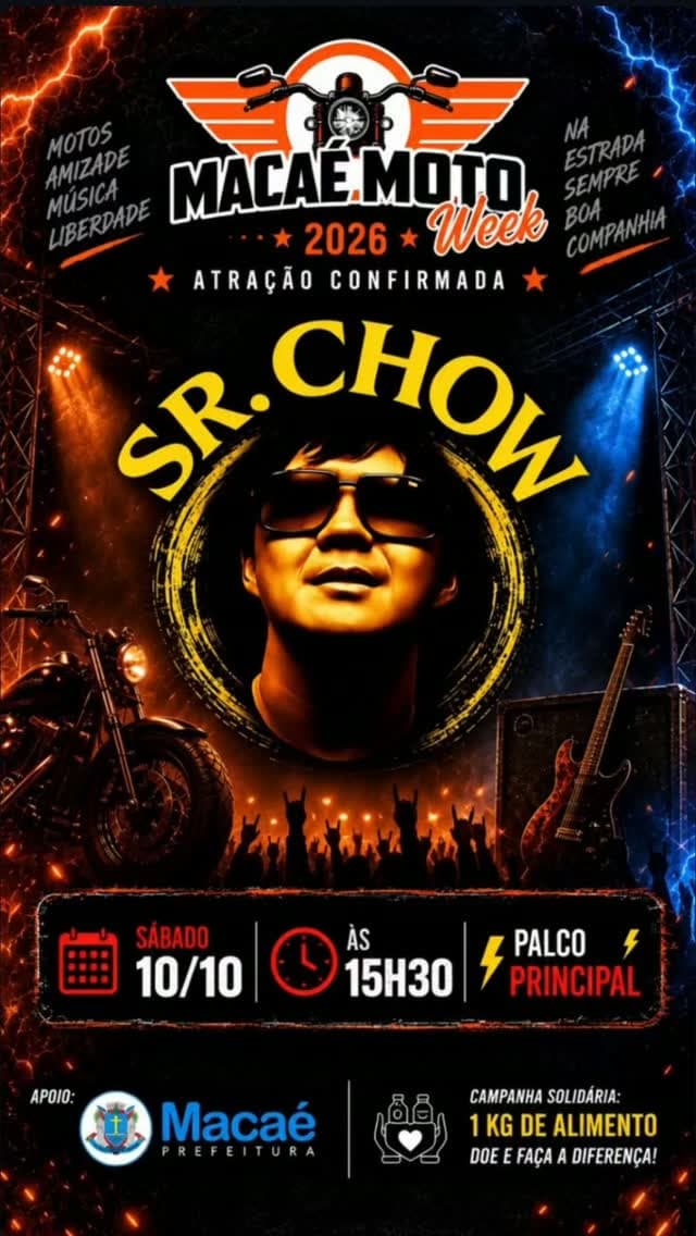 Flyer de Sr. Chow e Sr. Show