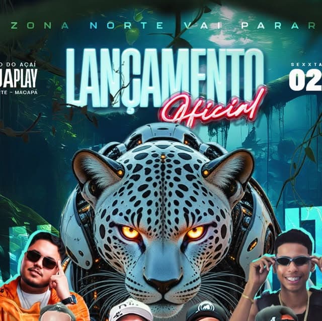 Flyer de DJ Kauan Silva, Amazônia Fusion e mais 2 artistas
