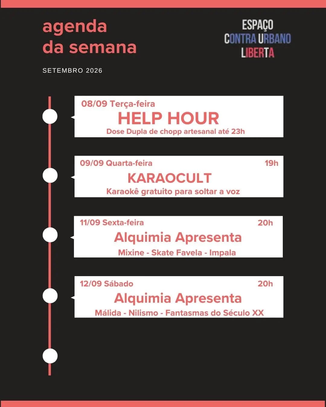 Flyer de Skate Favela, Impala e Mixine