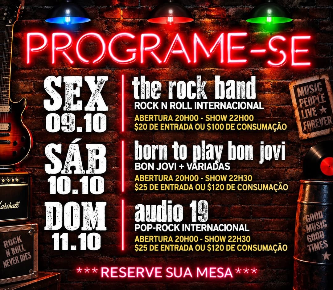 Flyer de Fernando Barros, Audio19 e mais 3 artistas