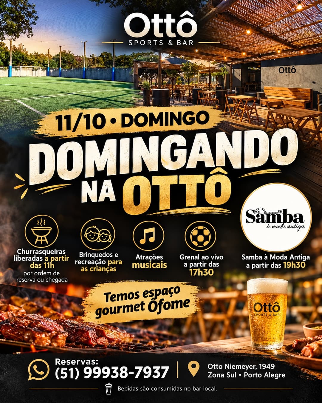 Flyer de Samba à Moda Antiga