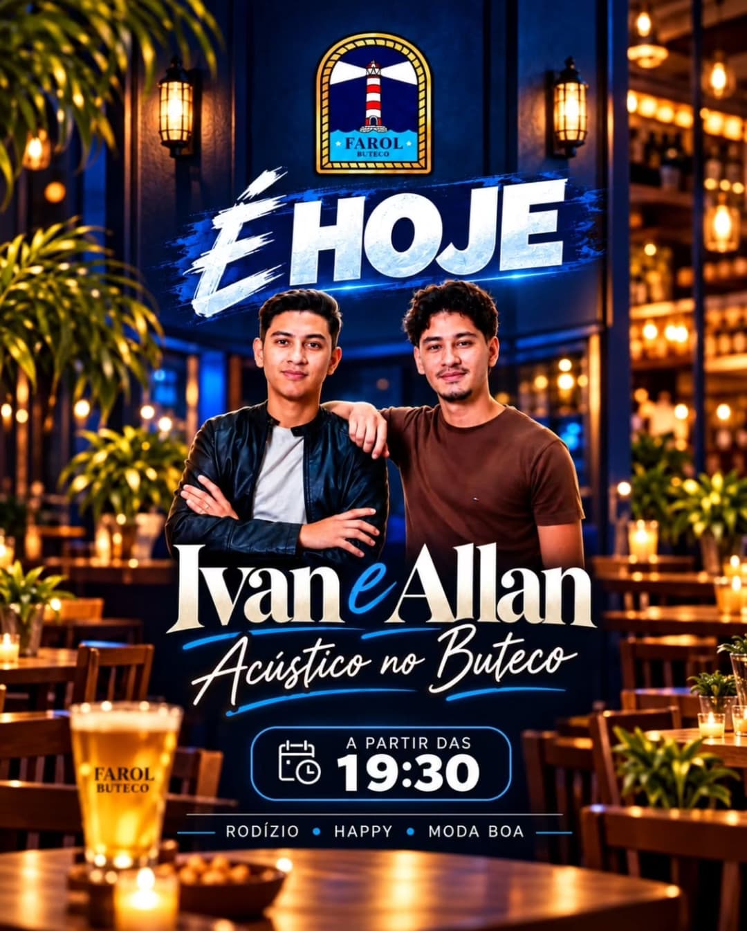 Flyer de Ivan e Allan