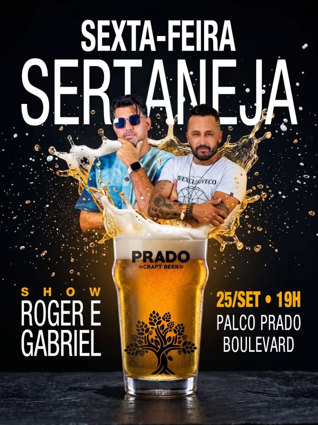 Flyer de Roger e Gabriel