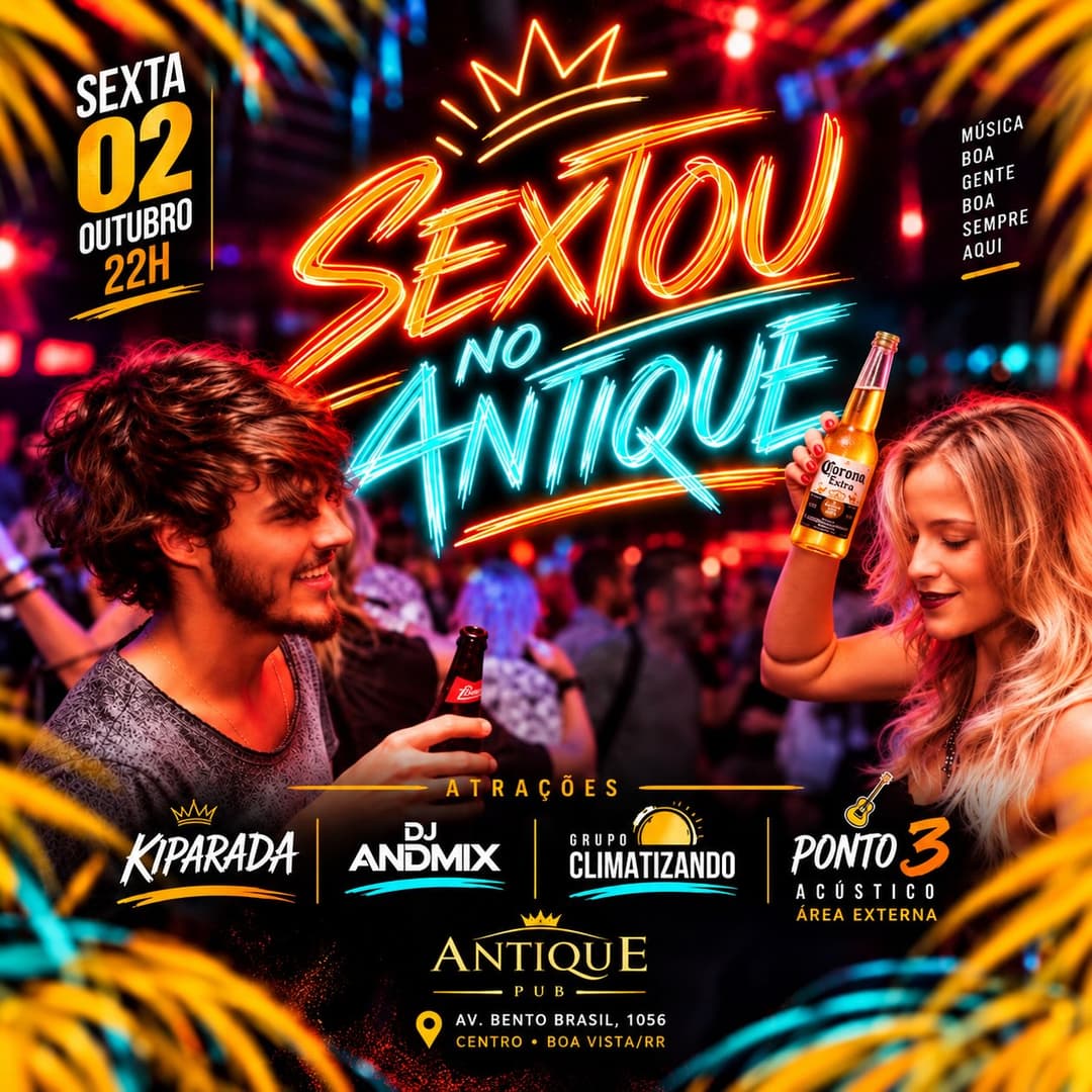 Flyer de Anderson Sousa, Grupo Climatizando e mais 2 artistas