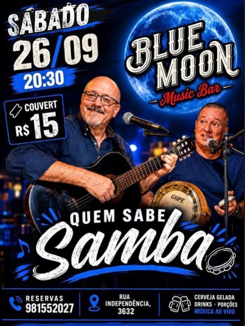 Flyer de Quem Sabe Samba