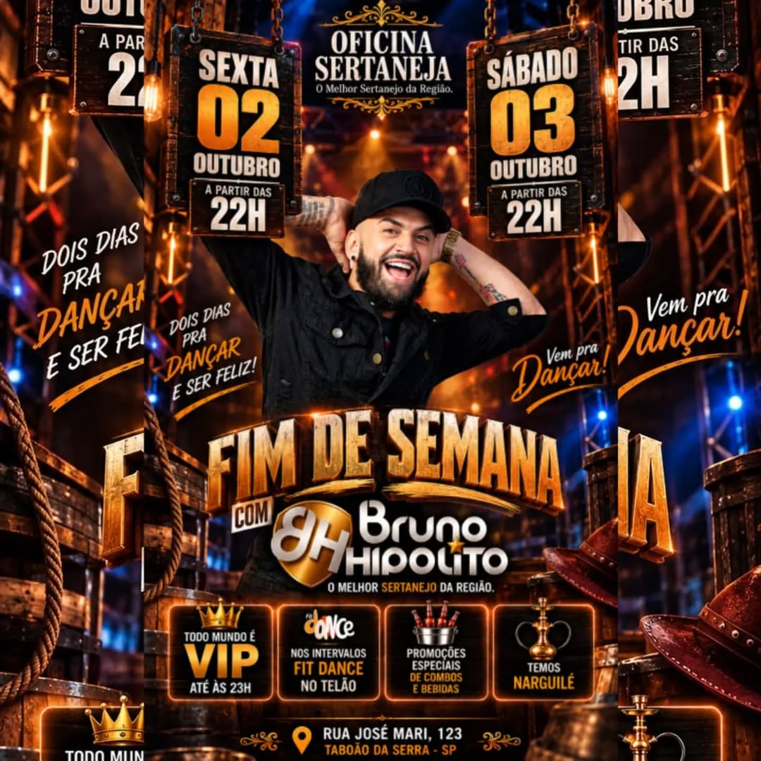 Flyer de Bruno Hipólito