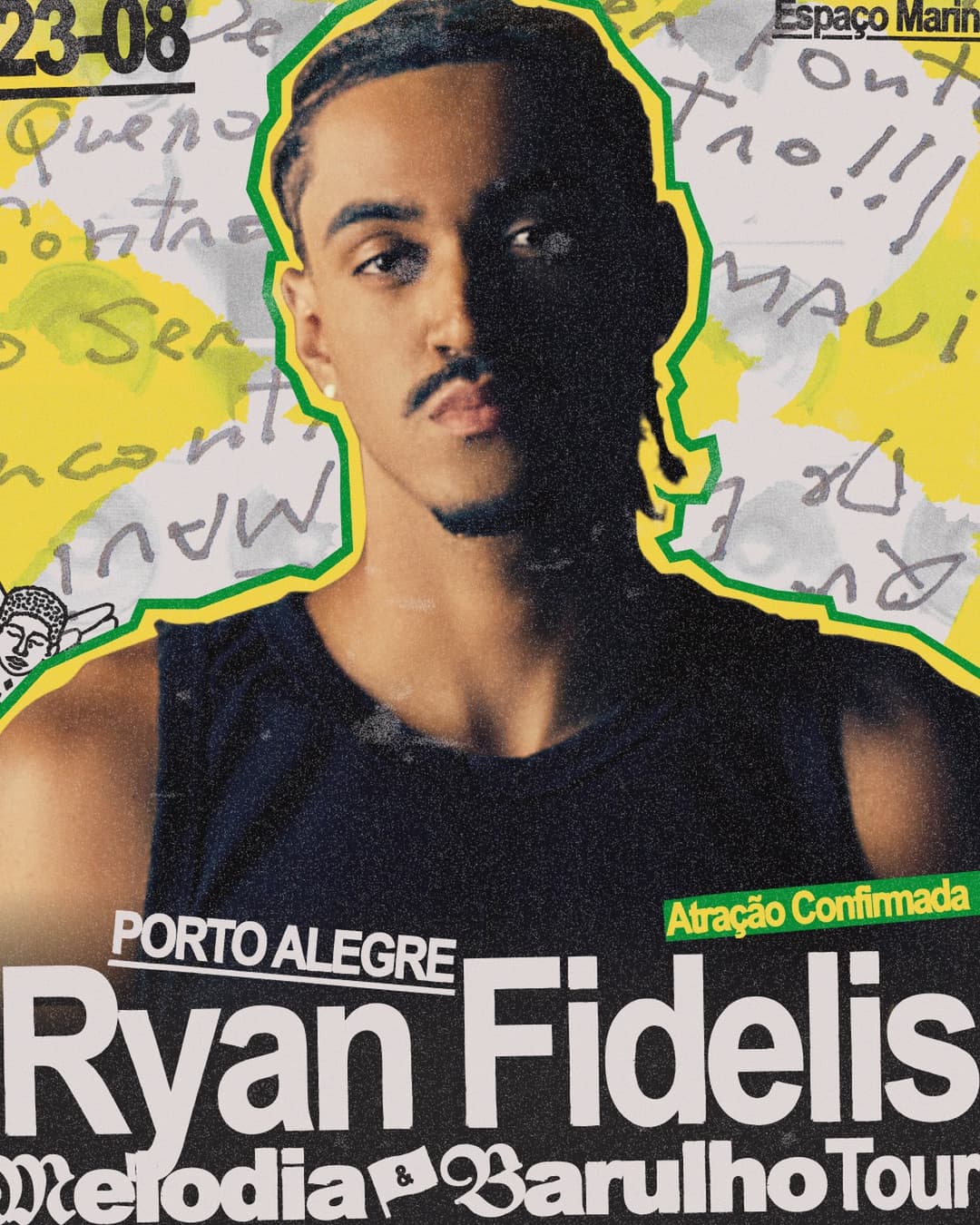 Flyer de Ryan Fidelis e Meliá