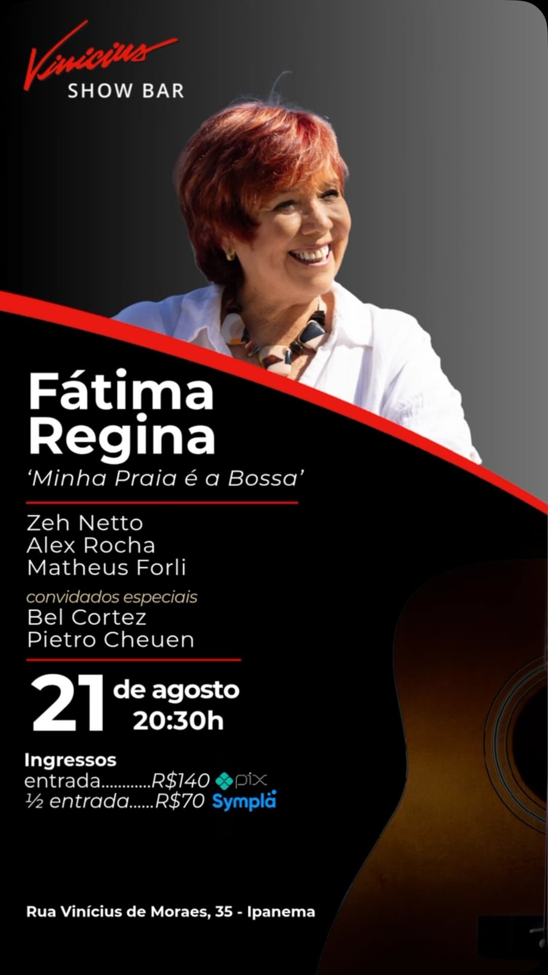 Flyer de Fátima Regina