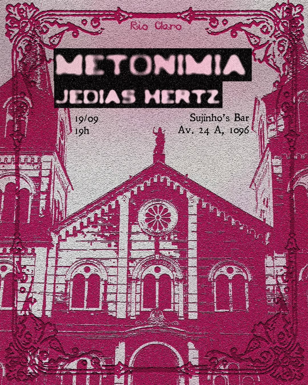 Flyer de Metonímia e Jedias Hertz