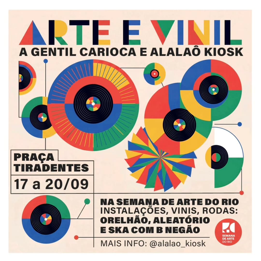 Flyer de Samba do Orelhão e Bloco Aleatório